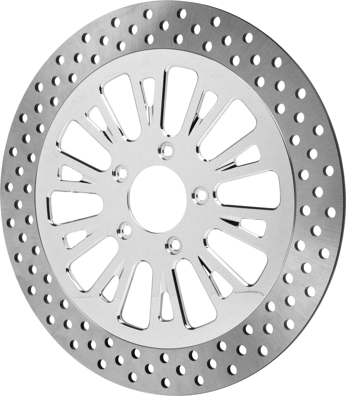 Hawg Halters 13" Front Brake Rotor 2.22" ID Chrome Carrier - Harley Davidson HAWG HALTERS INC