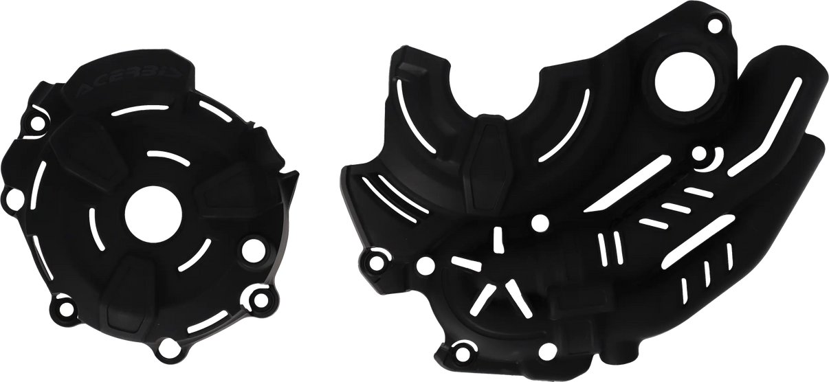 Ignition/Clutch Covers Black Yam ACERBIS