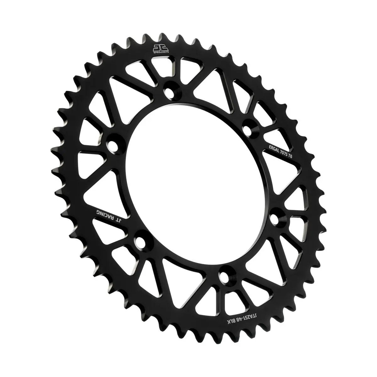 JT Rear Racelite Sprocket Alum 48 Tooth 520 Blk Hon/Yam JT