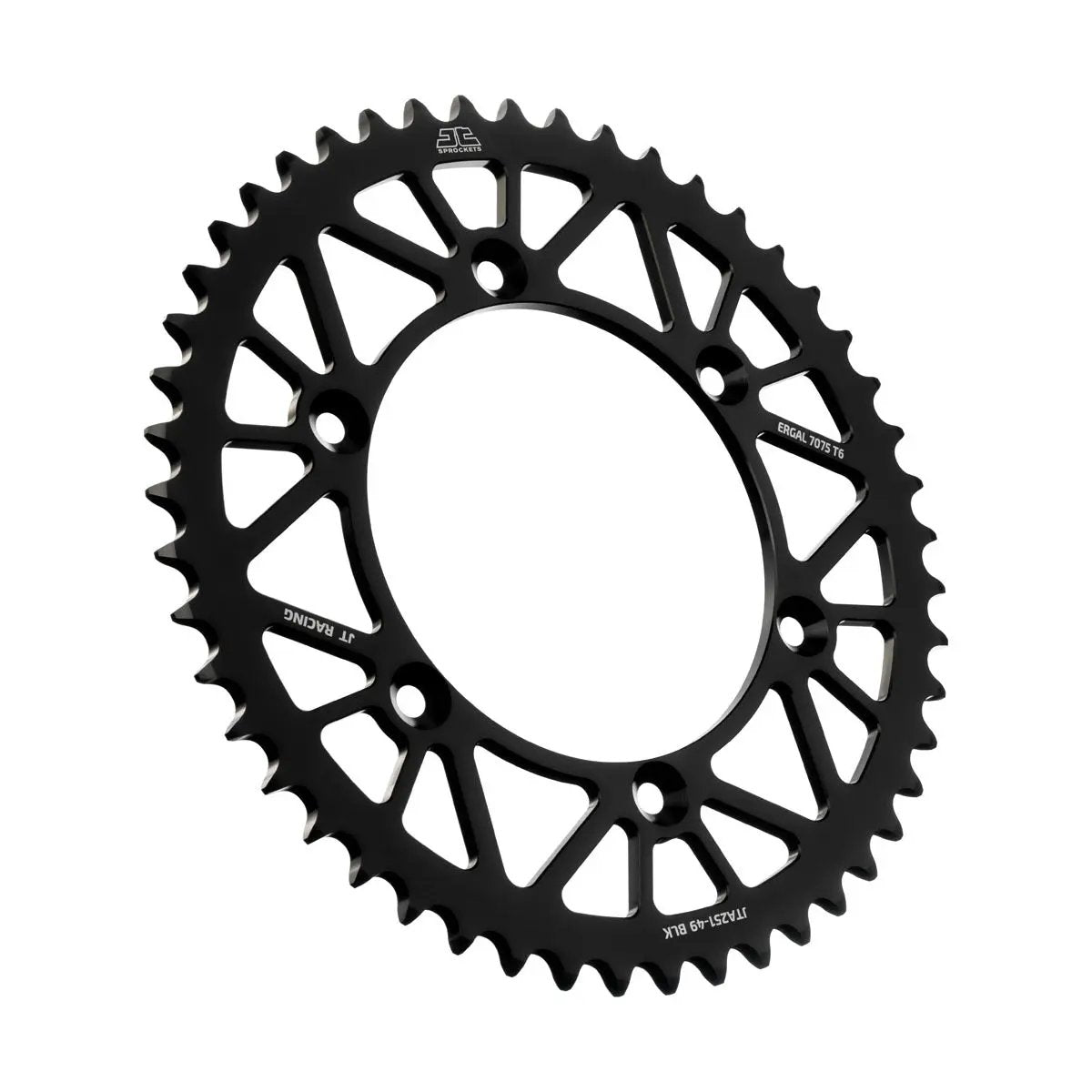 JT Rear Racelite Sprocket Alum 49 Tooth 520 Blk Hon/Yam JT