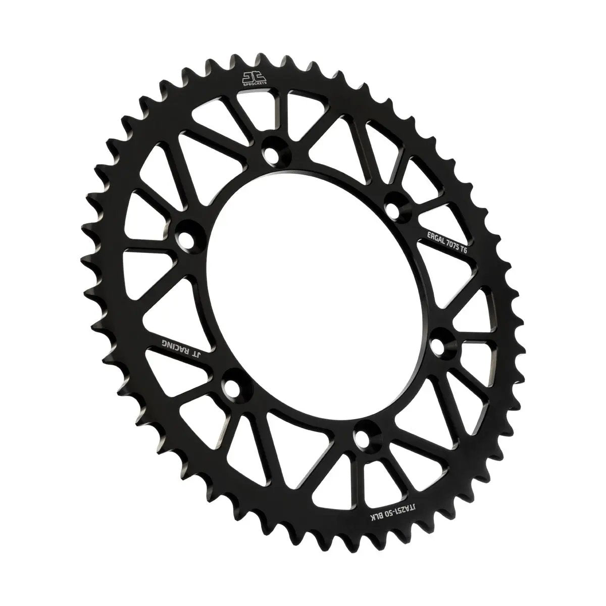 JT Rear Racelite Sprocket Alum 50 Tooth 520 Blk Hon/Yam JT