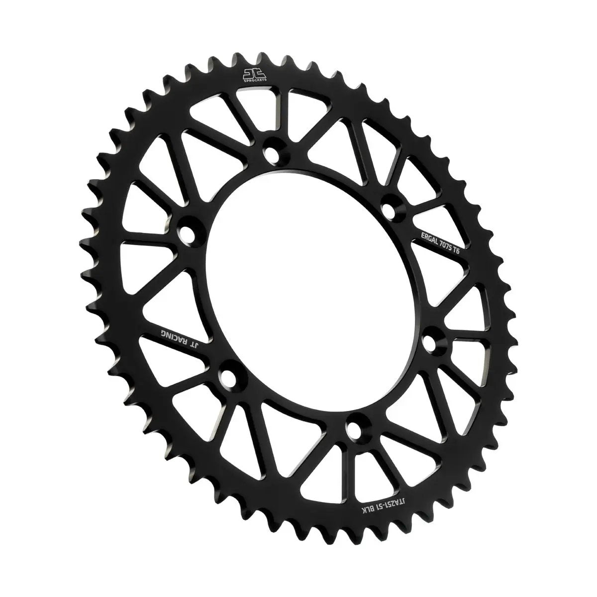 JT Rear Racelite Sprocket Alum 51 Tooth 520 Blk Hon/Yam JT