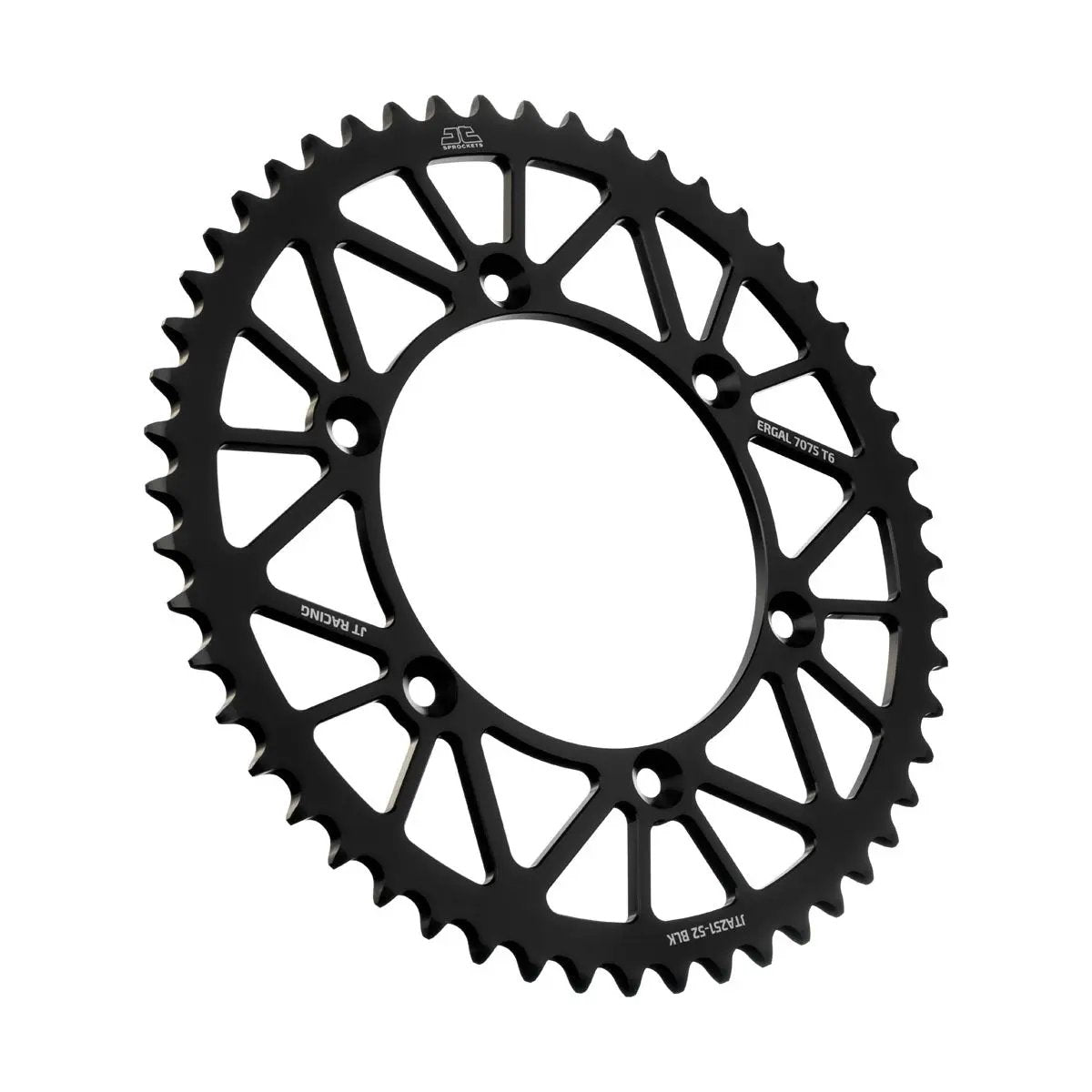 JT Rear Racelite Sprocket Alum 52 Tooth 520 Blk Hon/Yam JT