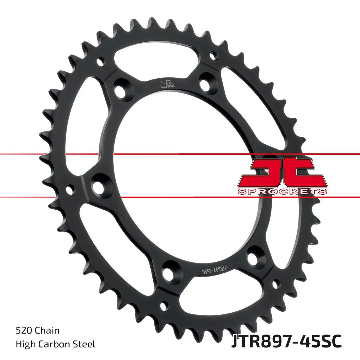 JT Rear Sprocket - Steel 45 Tooth 520 Hus/Husq/Ktm JT