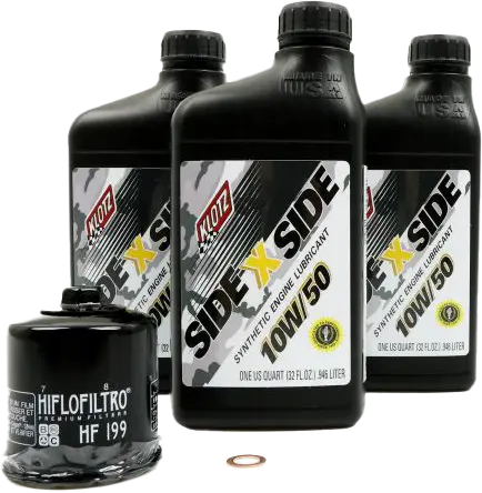 Klotz Side X Side Oil Change Kit 10w50 With Oil Filter Polaris KLOTZ
