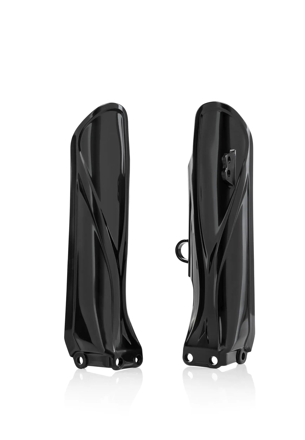 Lower Fork Cover Set Yam Black ACERBIS