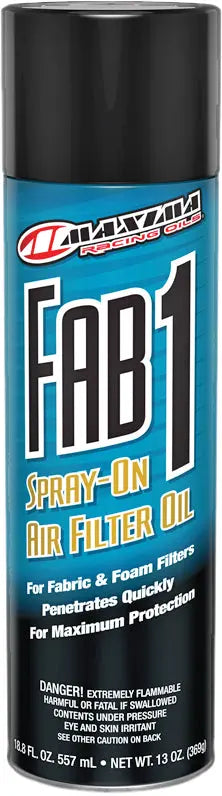 MAXIMA Fab 1 Spray On Air Filter Oil 13oz MAXIMA