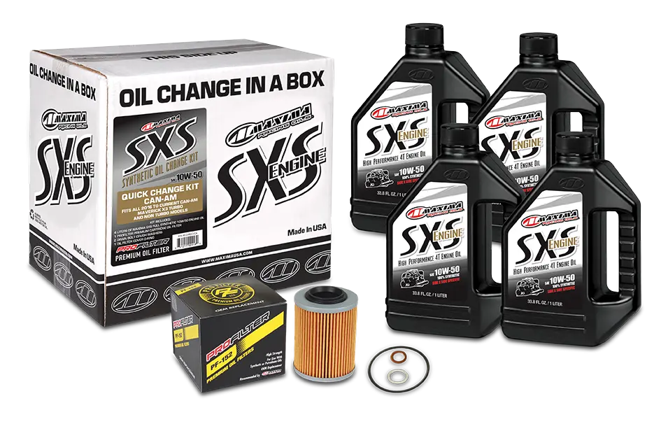 MAXIMA SXS Quick Change Kit 10w50 With Oil Filter Can Am MAXIMA