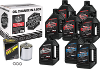 MAXIMA V-Twin Oil Change Kit Synthetic M8 Chrome Filter MAXIMA