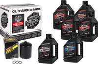 MAXIMA V-Twin Oil Change Kit Synthetic Tc Black Filter MAXIMA