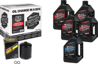 MAXIMA V-Twin Oil Change Kit Synthetic Xl Black Filter MAXIMA