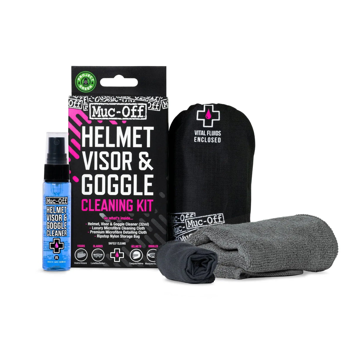 MUC-OFF Visor/Lens/Google Cleaning Kit MUC-OFF