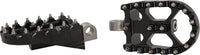 Moto Style Footpeg Set Black 2"X3.125" FLO MOTORSPORTS