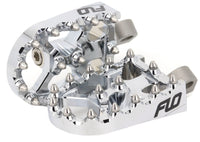 Moto Style Footpeg Set Chrome 2"X3.125" FLO MOTORSPORTS