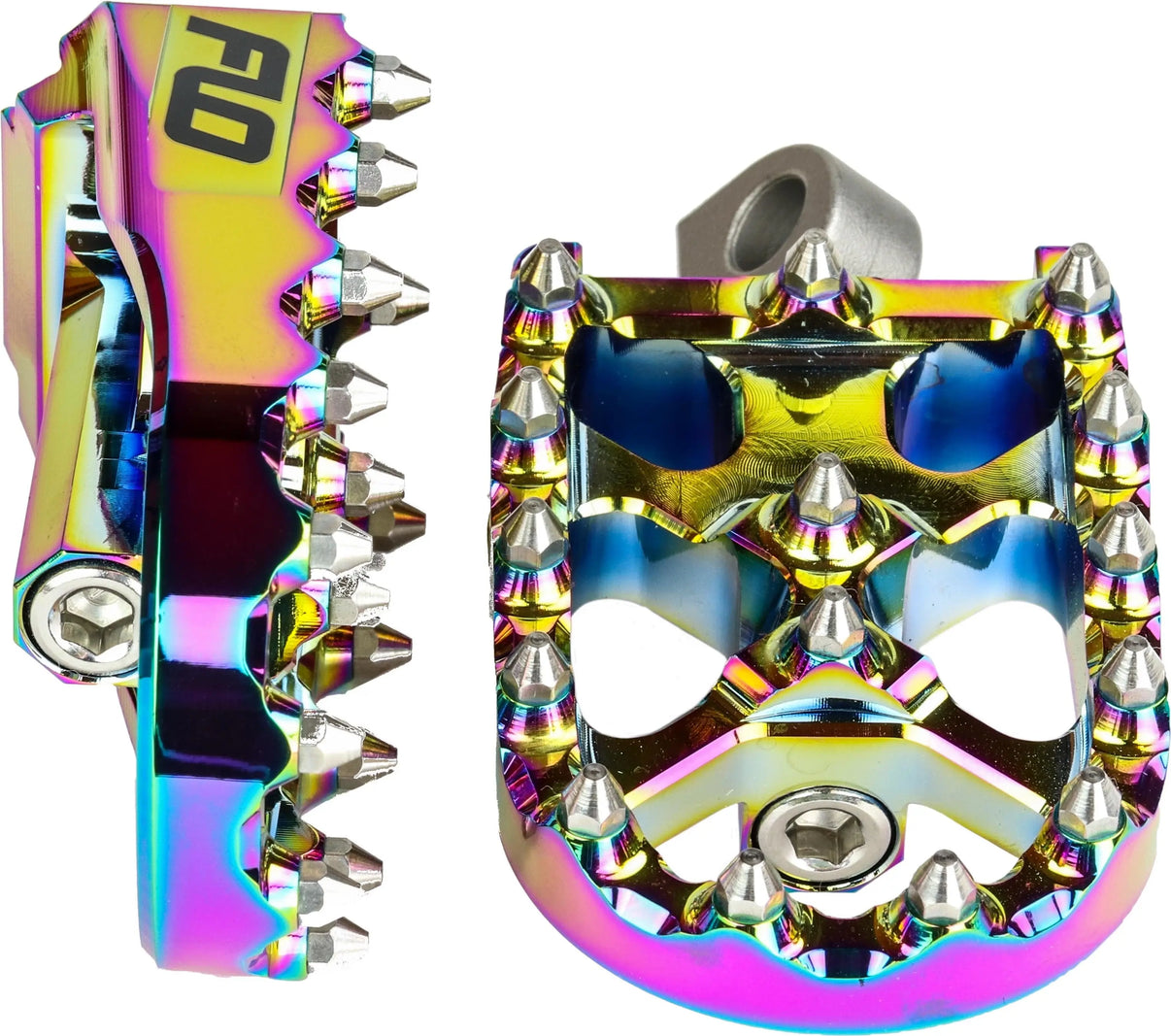 Moto Style Footpeg Set Jet Fuel 2"X3.125" FLO MOTORSPORTS