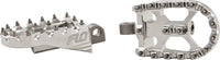 Moto Style Footpeg Set Silver 2"X3.125" FLO MOTORSPORTS