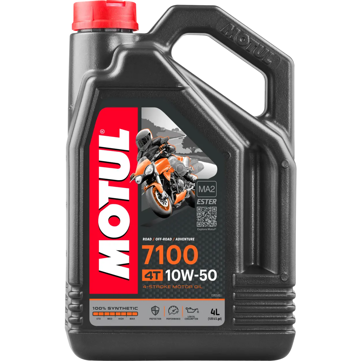 Motul 7100 4t Full Synthetic Engine Oil 10w50 4 Ltr MOTUL