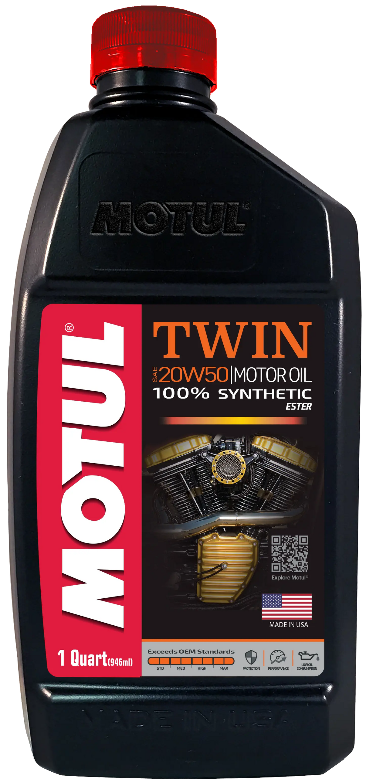 Motul Twin 100% Synthetic 20w50 Qt MOTUL