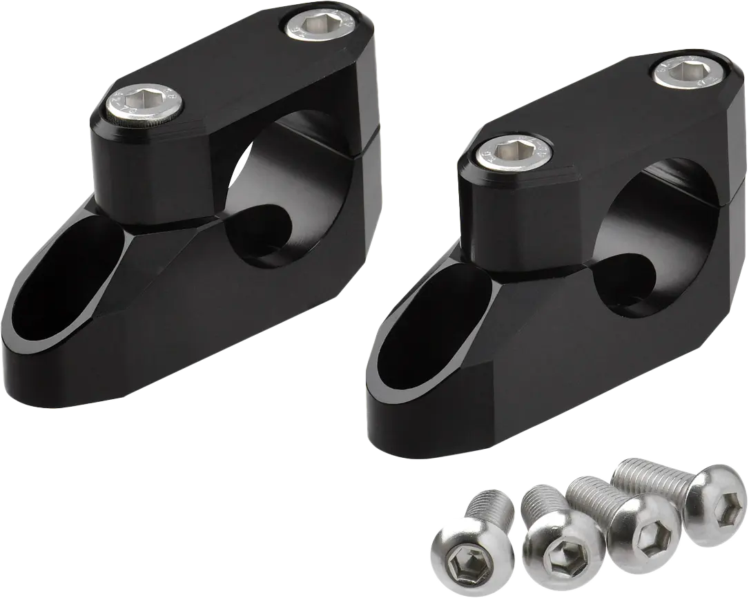 Offset Handlebar Riser Kit 20mm 26mm 22.2/28.6mm Black ZETA