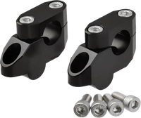Offset Handlebar Riser Kit 20mm 26mm 22.2mm Black ZETA