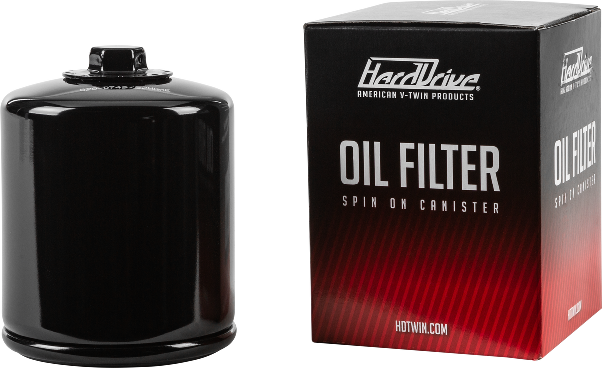Oil Filter Evo Black Heavy Duty W/Hex HARDDRIVE