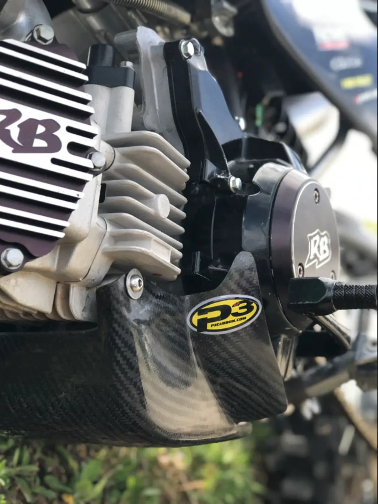 P3 Carbon Fiber Skid Plate  - 2006-2023 - Yamaha - YZ250 P3 Carbon