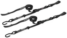 PRP 1" Cam-Lock Black Tie Down With Snap "S" Hooks And Soft-Tie PRP