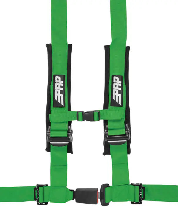 PRP 4.2 4-Point Auto Buckle H-style Harness - Green PRP