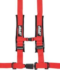 PRP 4.2 4-Point Auto Buckle H-style Harness - Red PRP