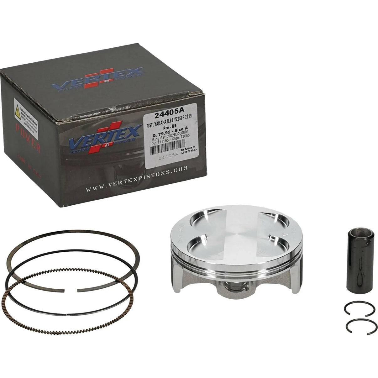 Piston Kit Bb Forged 79.95/+3.00 13.8:1 Yam VERTEX