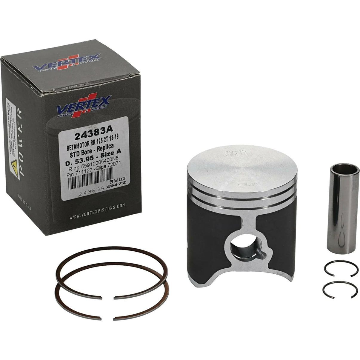 Piston Kit Cast 53.95/Std Beta VERTEX