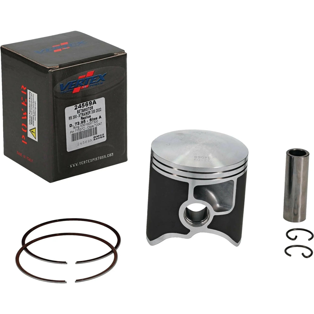 Piston Kit Cast 72.95/Std Beta VERTEX