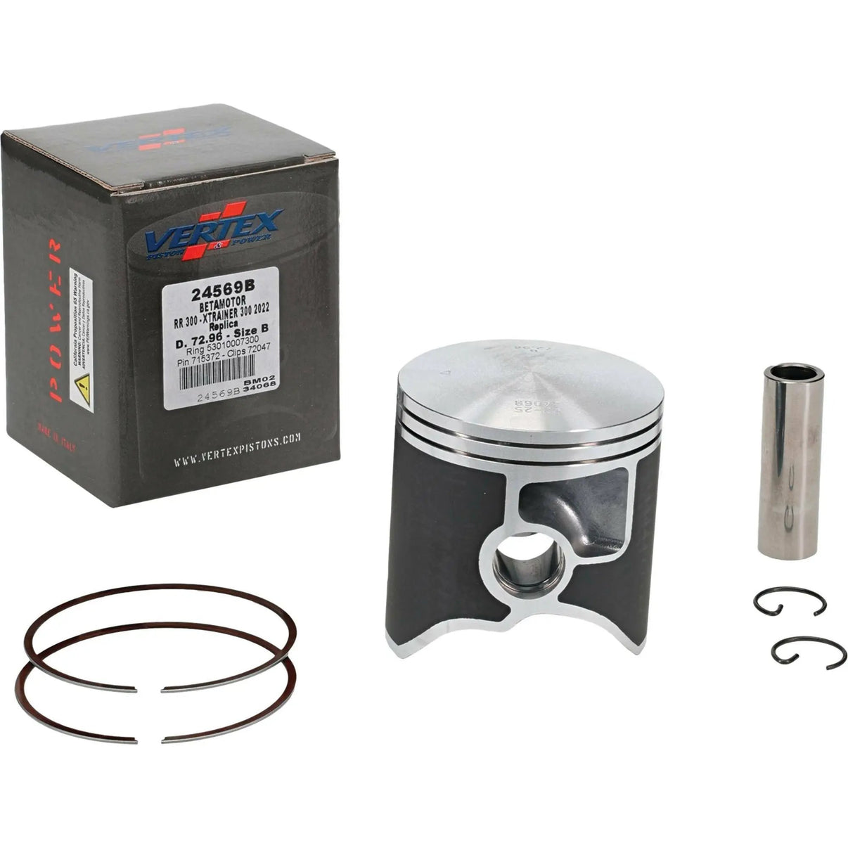 Piston Kit Cast 72.96/Std Beta VERTEX