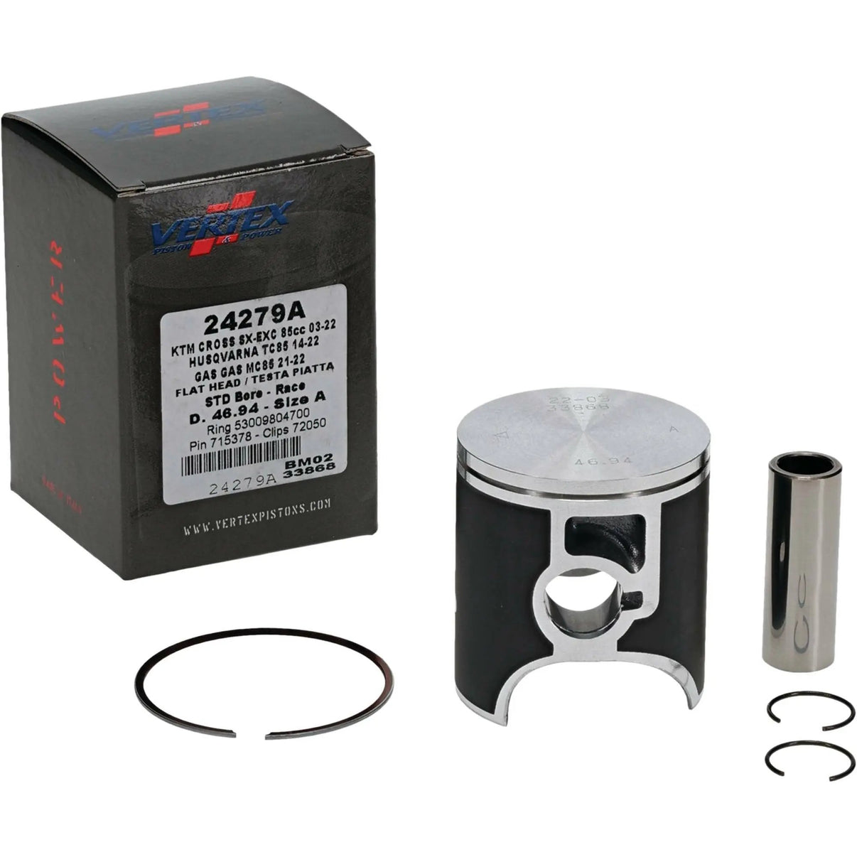 Piston Kit Cast Race 46.94/Std Gas/Husq/Ktm VERTEX