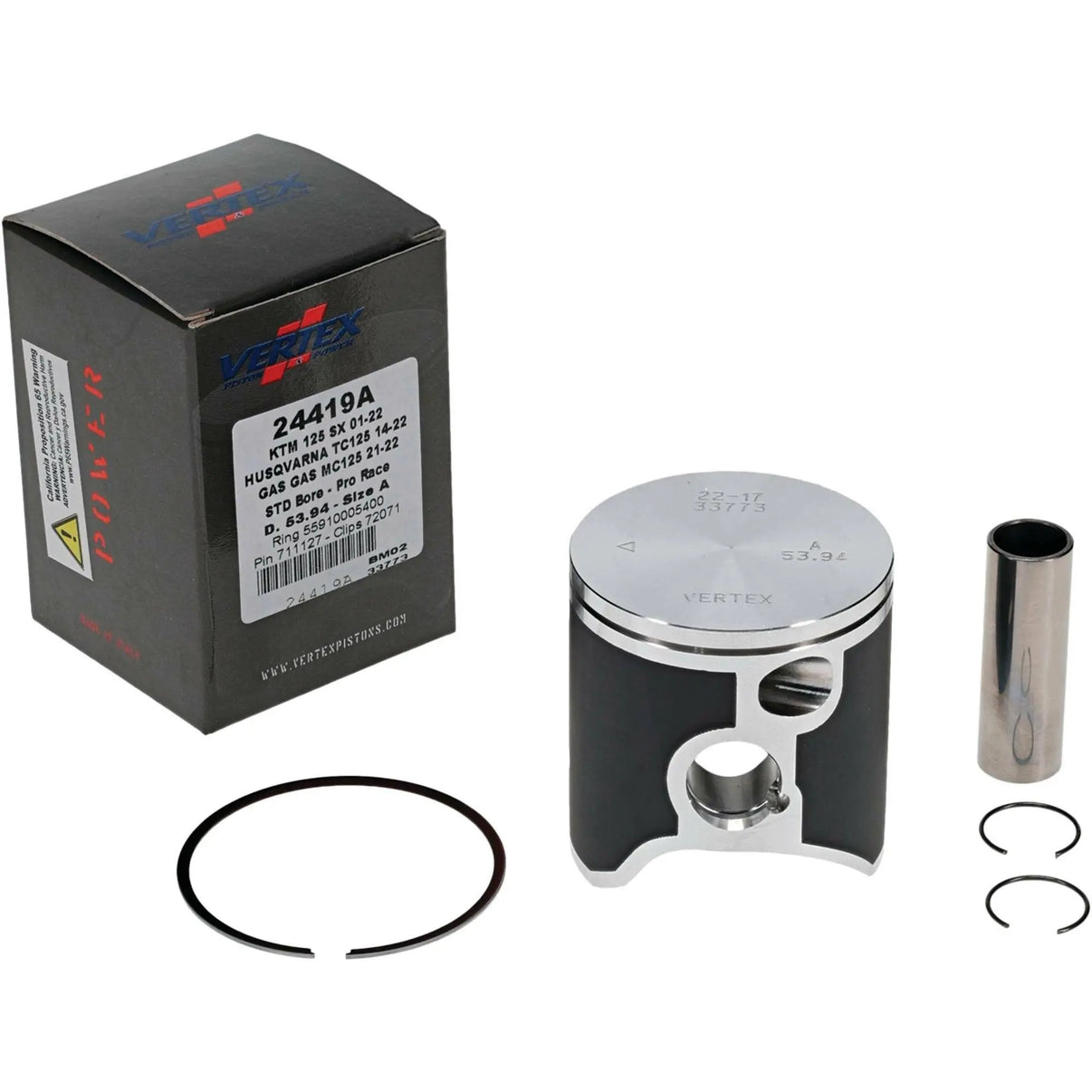 Piston Kit Forged Pro Race 53.94/Std Gas/Husq/Ktm VERTEX