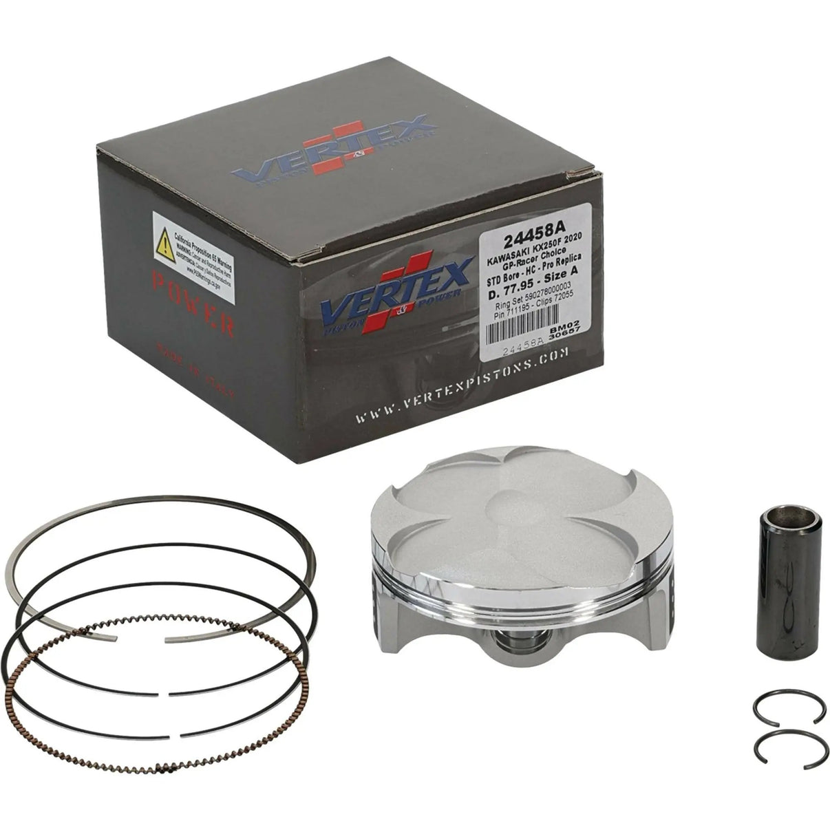 Piston Kit Gp Rc Forged 77.95/Std 14.4:1 Kaw VERTEX
