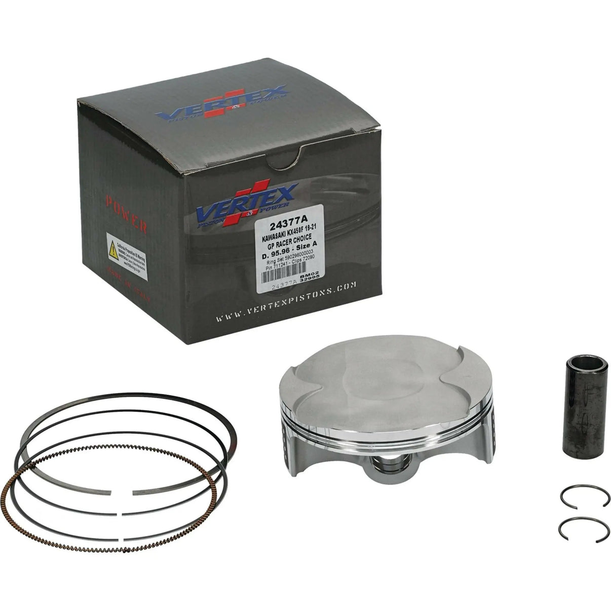 Piston Kit Gp Rc Forged 95.96/Std 13.0:1 Kaw VERTEX