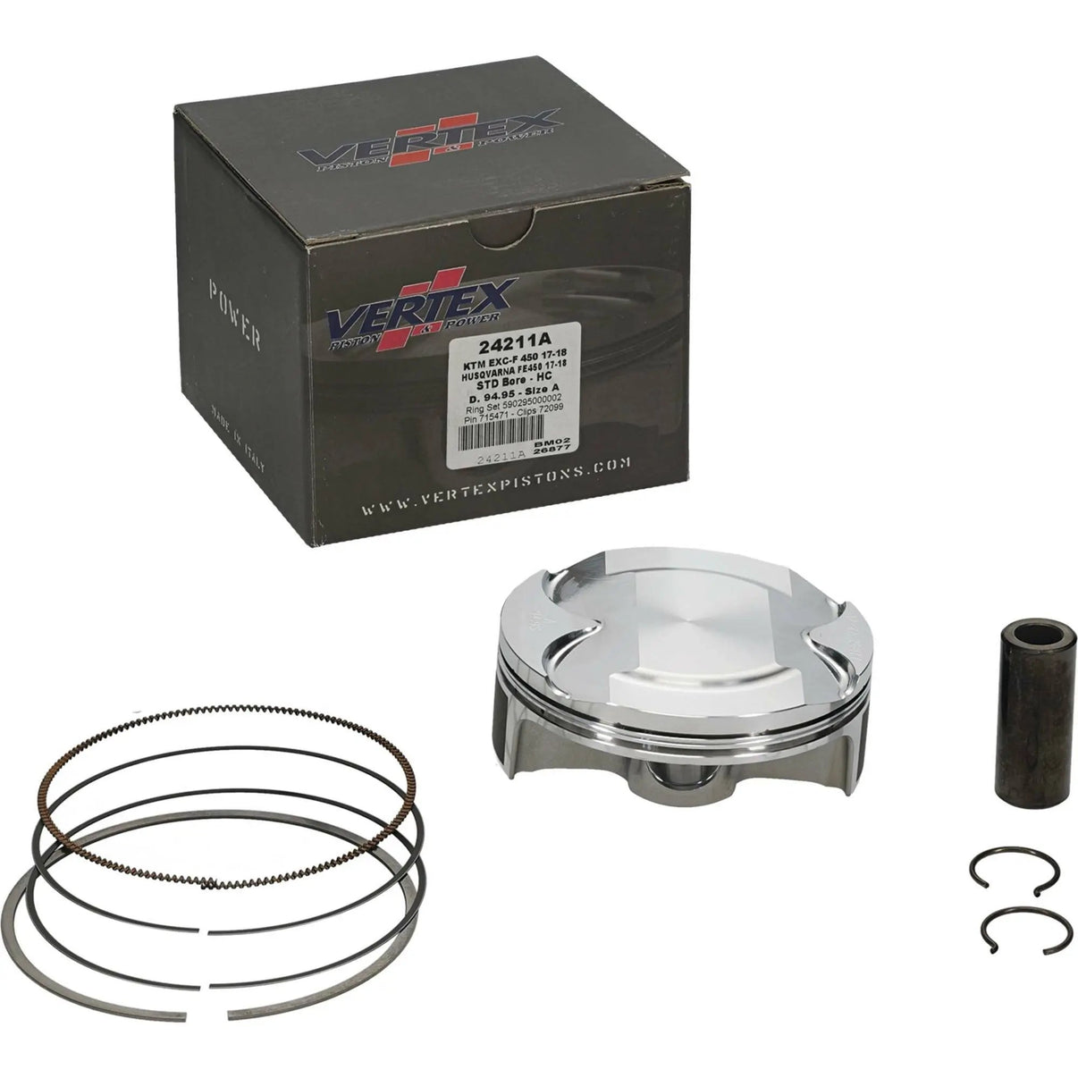 Piston Kit Hc Forged 94.95/Std 12.8:1 Husq/Ktm VERTEX
