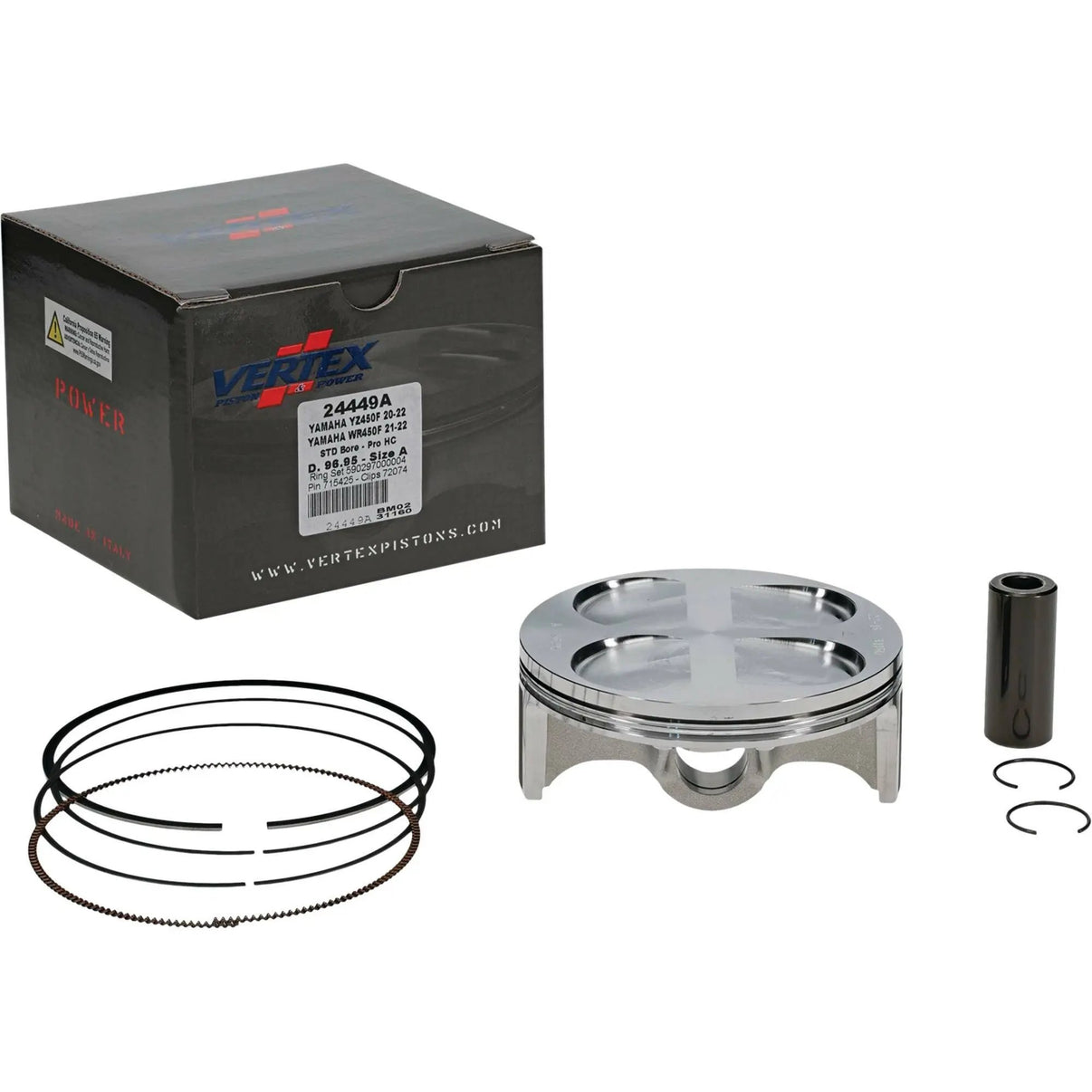 Piston Kit Hc Forged 96.95/Std 13.8:1 Yam VERTEX