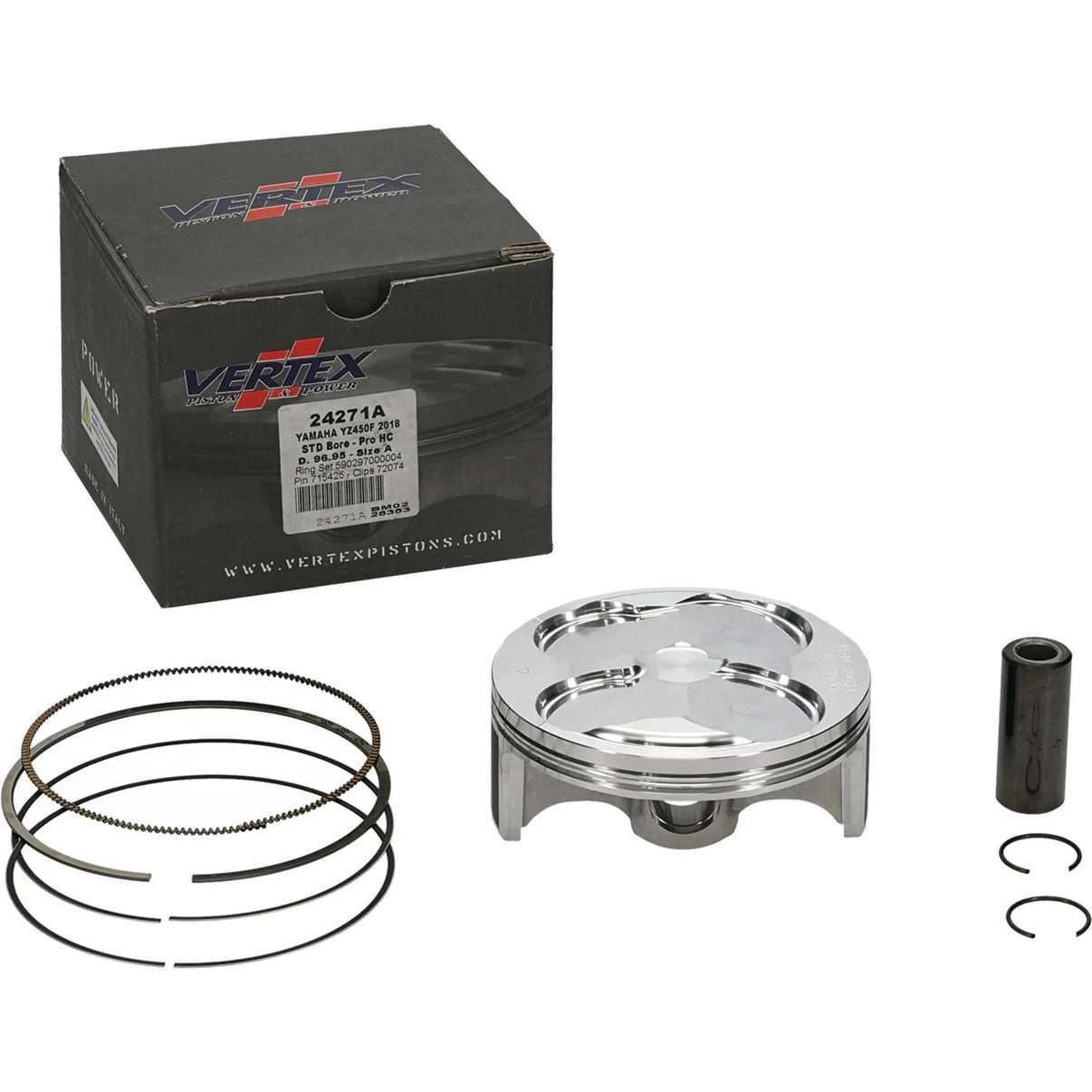 Piston Kit Hc Forged 96.95/Std 14.6:1 Yam VERTEX