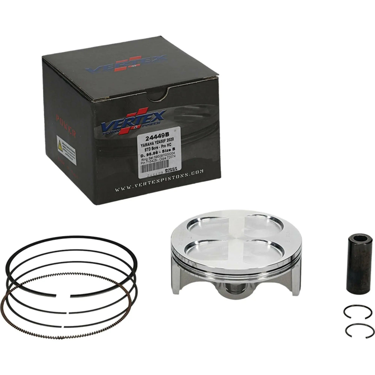 Piston Kit Hc Forged 96.96/Std 13.8:1 Yam VERTEX