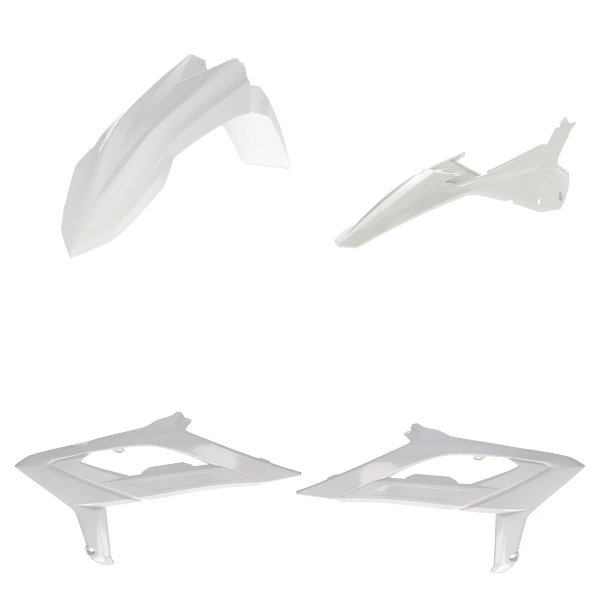 Plastic Kit Beta White ACERBIS