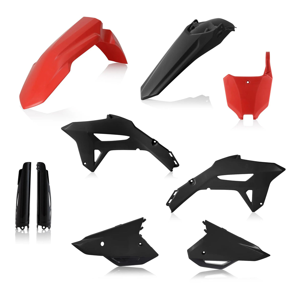 Plastic Kit  Full Hon Red/Black ACERBIS