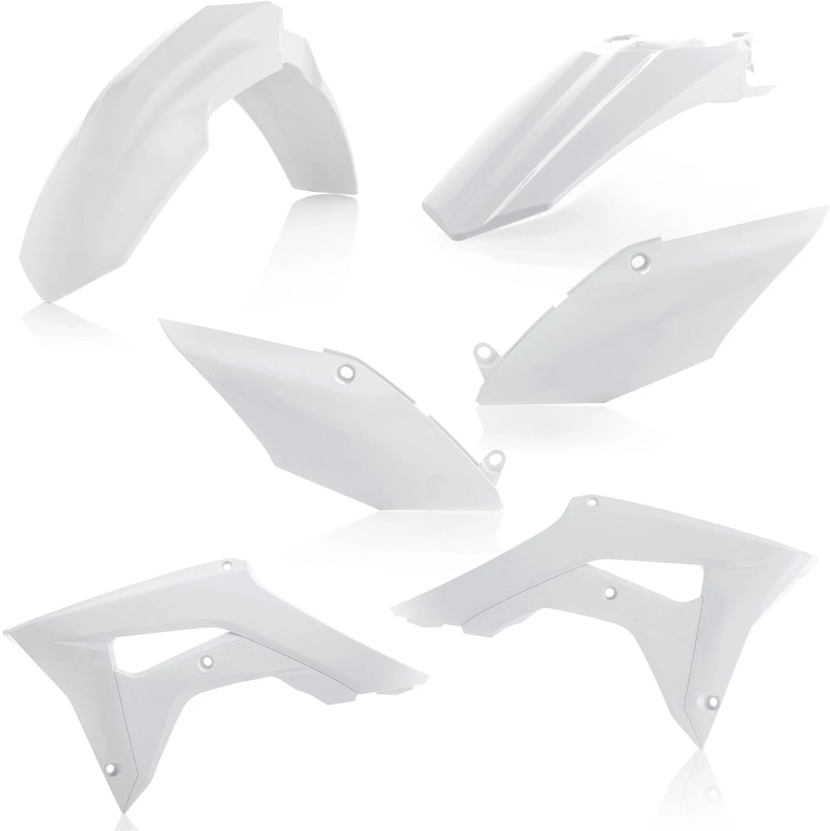 Plastic Kit White ACERBIS