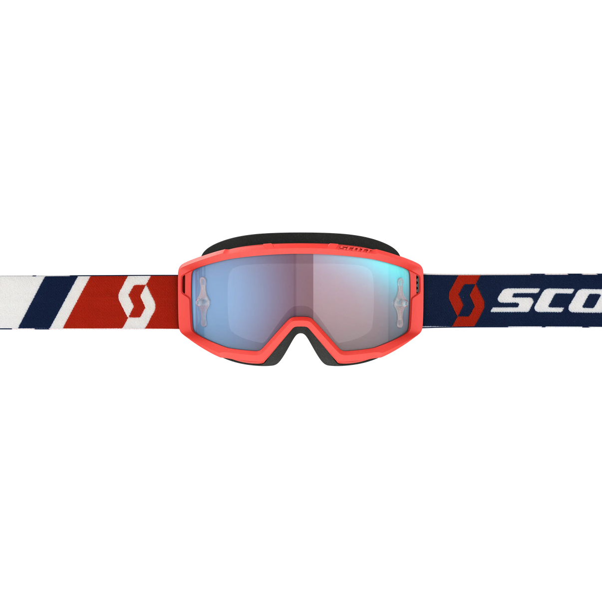 Primal Goggle Red/Blue Blue Chrome Works Lens SCOTT