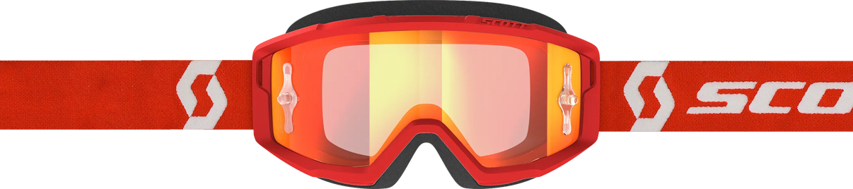 Primal Goggle Red/White Orange Chrome Works SCOTT