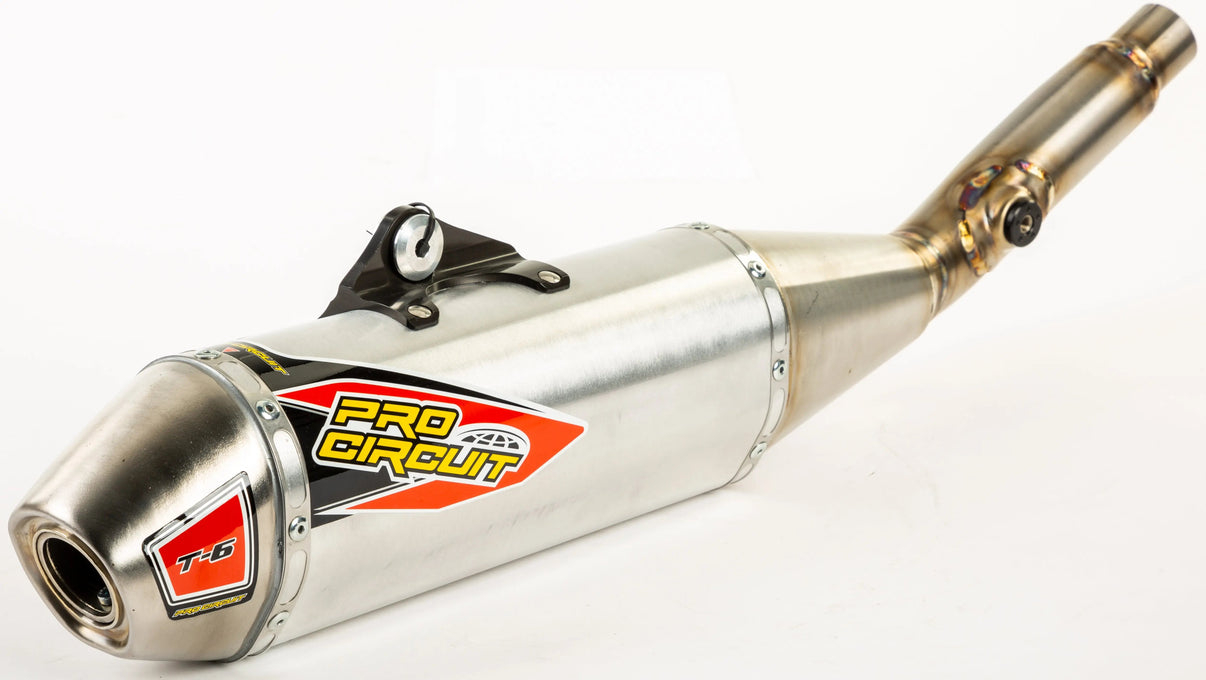 Pro Circuit T-6 Stainless Slip-On Silencer - Kawasaki KX450F | 2019-2022 PRO CIRCUIT