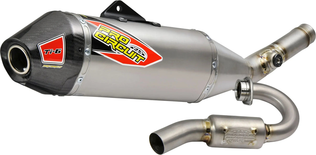 Pro Circuit Ti-6 Titanium Exhaust System W/Carbon Cap PRO CIRCUIT