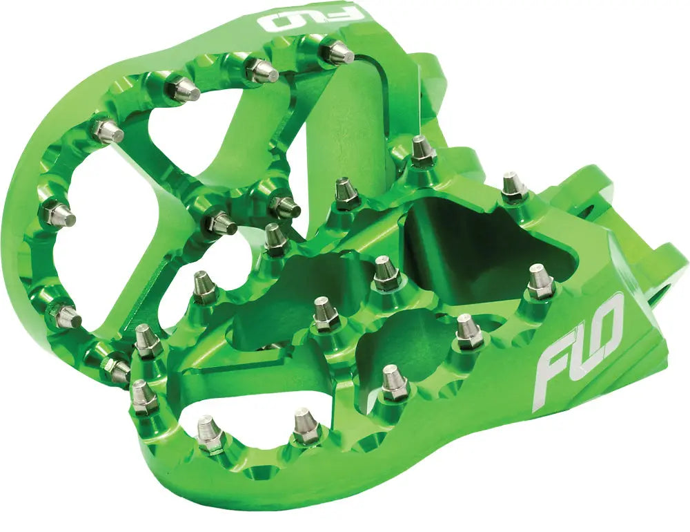 Pro Series Foot Pegs Green FLO MOTORSPORTS