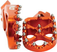 Pro Series Foot Pegs Orange Ktm/Hus FLO MOTORSPORTS
